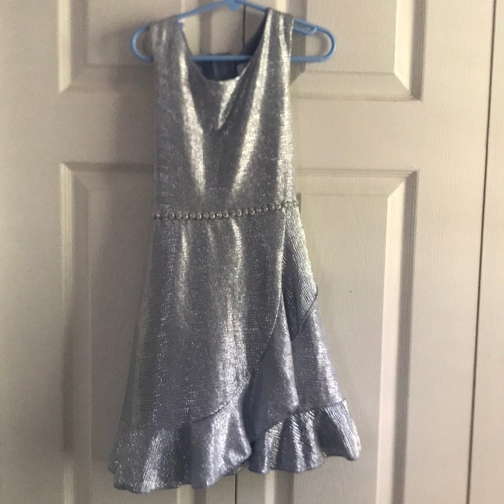 Little girls formal style sleeveless dress.